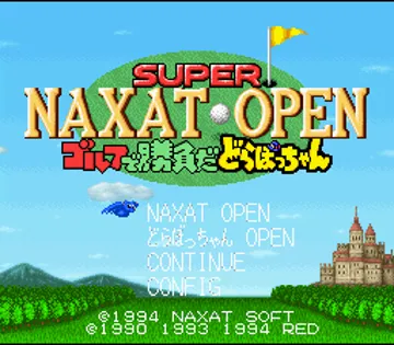 Super Naxat Open - Golf de Shoubu da Dorabocchan (Japan) screen shot title